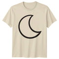 Minimalist Crescent Moon Night Sky T-Shirt Lunar Celestial Birthday Gift Unisex T-shirt, Sweatshirt, Hoodie, Long Sleeve Tee - T-Shirt, Sweatshirt, Hoodie