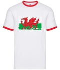 Wales Grunge Style Flag - Mens Ringer - Welsh Cymru Country Rugby 6 Nations Unisex T-shirt, Sweatshirt, Hoodie, Long Sleeve Tee - T-Shirt, Sweatshirt, Hoodie