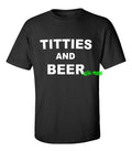TITTIES AND BEER T SHIRT vintage 70s 80s nostalgia biker party vanner outlaw ftw Unisex T-shirt, Sweatshirt, Hoodie, Long Sleeve Tee - T-Shirt, Sweatshirt, Hoodie