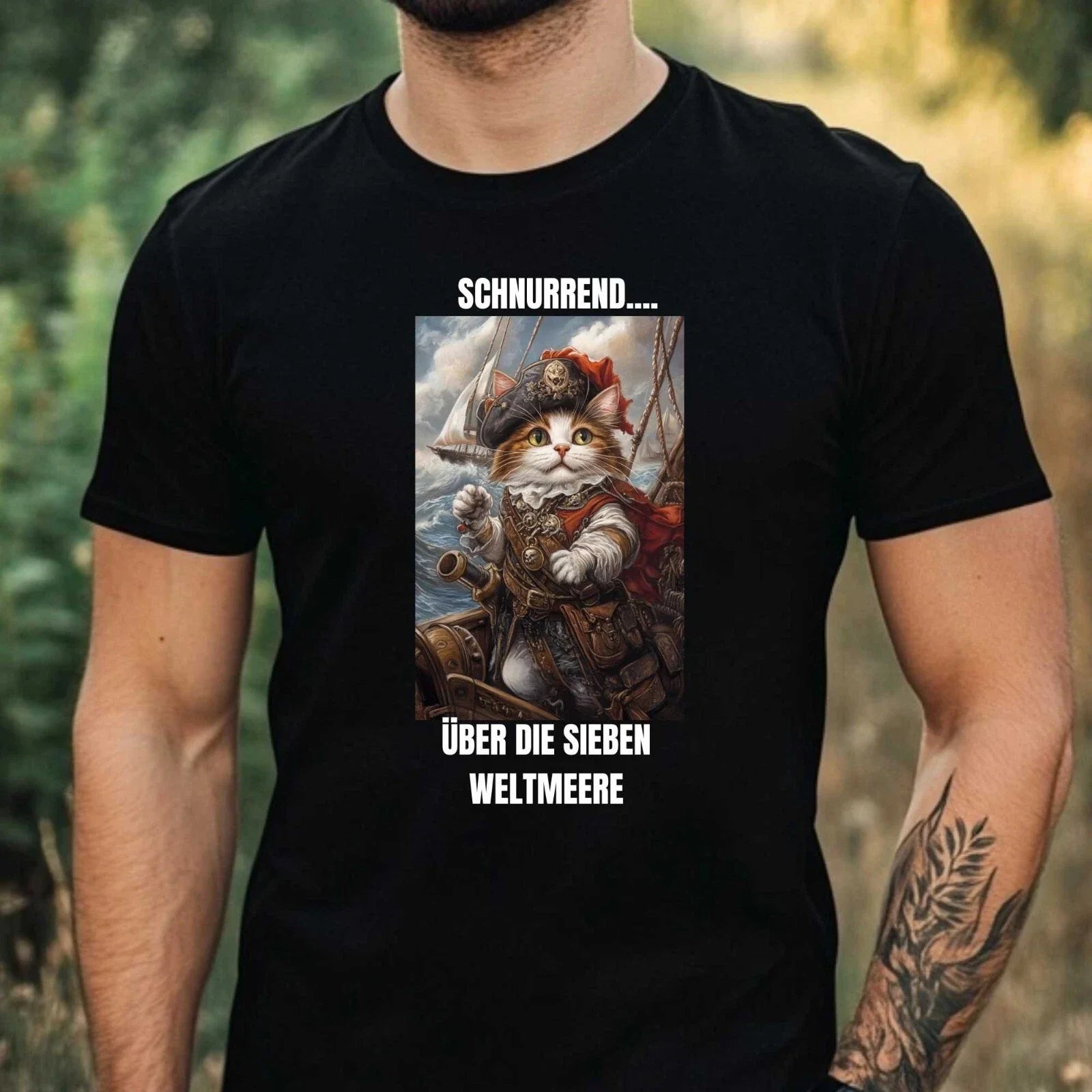 Mens Funny Pirate Cats Saying Motif Cotton T-Shirt Size XS to 5XL Unisex T-shirt, Sweatshirt, Hoodie, Long Sleeve Tee - T-Shirt, Sweatshirt, Hoodie