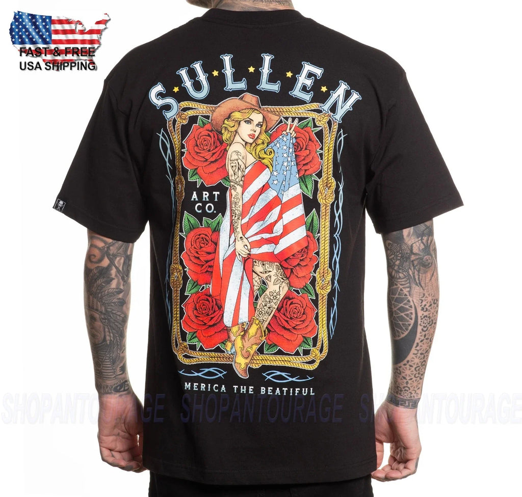 Sullen Art Collective American Beauty Stndrd SCM7534 Short Sleeve Men`s T-shirt Unisex T-shirt, Sweatshirt, Hoodie, Long Sleeve Tee - T-Shirt, Sweatshirt, Hoodie