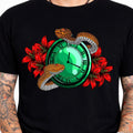 Tattoo Snake Clock Flowers T Shirt Gothic Vintage Rebel Biker Lover Gift Tee Unisex T-shirt, Sweatshirt, Hoodie, Long Sleeve Tee - T-Shirt, Sweatshirt, Hoodie