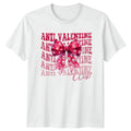 Anti Valentine Club Skulls Bow Mens T-Shirt Womens Tee Graphic Unisex Top Unisex T-shirt, Sweatshirt, Hoodie, Long Sleeve Tee - T-Shirt, Sweatshirt, Hoodie