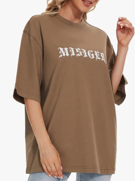 NEW MISIGER Unisex 2023 Fashion Oversized Trendy Cotton T-Shirt Size Small Unisex T-shirt, Sweatshirt, Hoodie, Long Sleeve Tee - T-Shirt, Sweatshirt, Hoodie