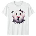 Pink Coquette Ghost Bow Womens T-Shirt Pastel Goth Halloween Gift For Her Unisex T-shirt, Sweatshirt, Hoodie, Long Sleeve Tee - T-Shirt, Sweatshirt, Hoodie