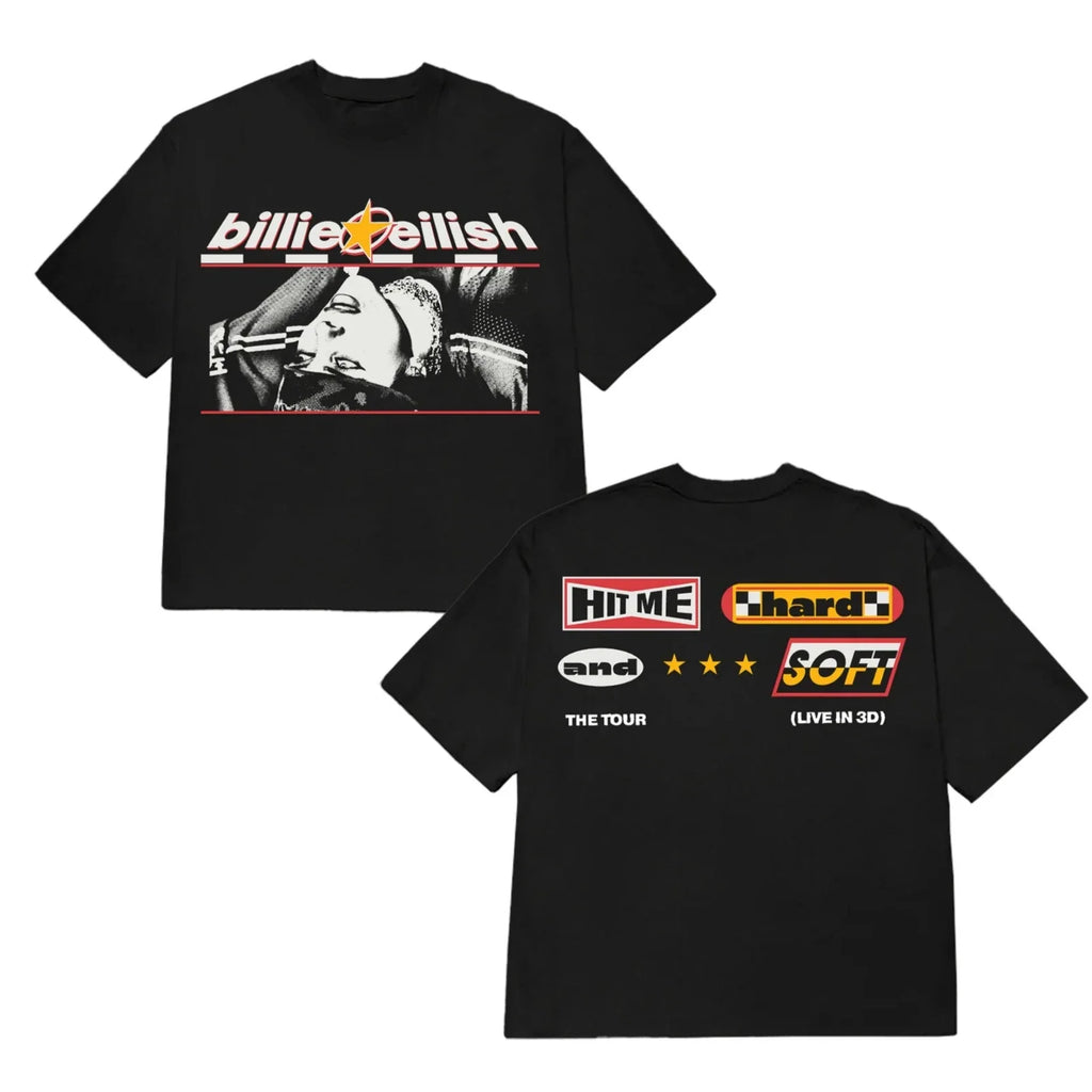 Billie Eilish HIT ME HARD AND SOFT Live in 3D T-shirt S-5XL Unisex T-shirt, Sweatshirt, Hoodie, Long Sleeve Tee - T-Shirt, Sweatshirt, Hoodie