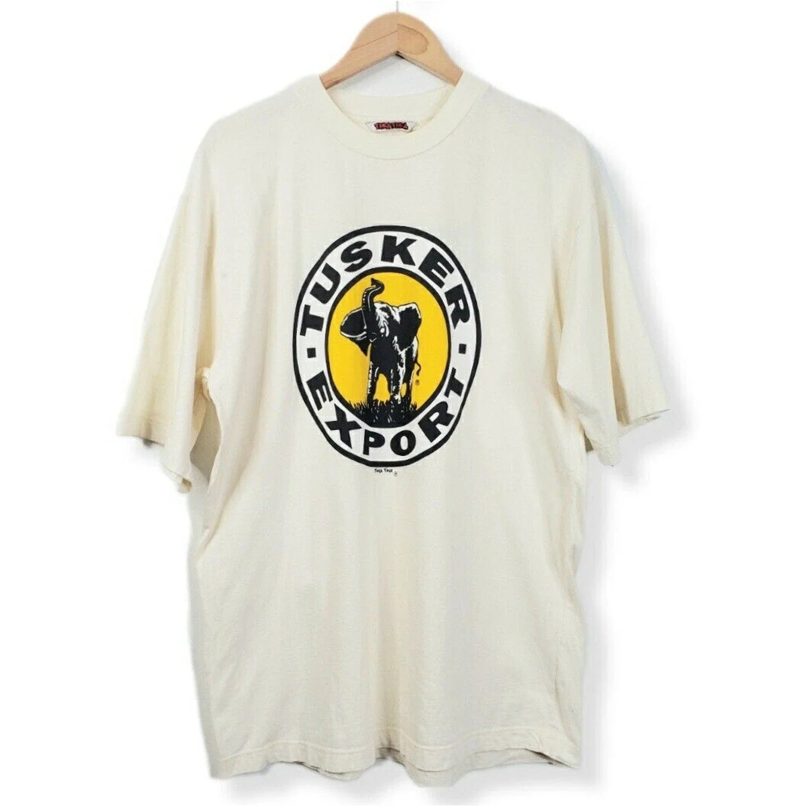90s Tinga Tinga T Shirt XL Tusker Export Elephant Graphic Kenya Africa Beer Logo Unisex T-shirt, Sweatshirt, Hoodie, Long Sleeve Tee - T-Shirt, Sweatshirt, Hoodie
