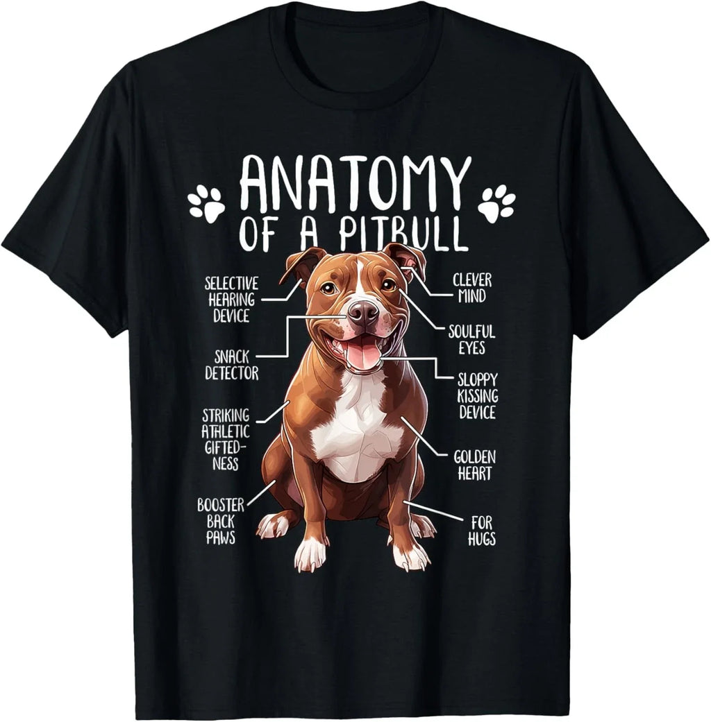 Funny Anatomy Pitbull Dog Cute Pittie Lover Pit Bull Owner T-Shirt Unisex T-shirt, Sweatshirt, Hoodie, Long Sleeve Tee - T-Shirt, Sweatshirt, Hoodie