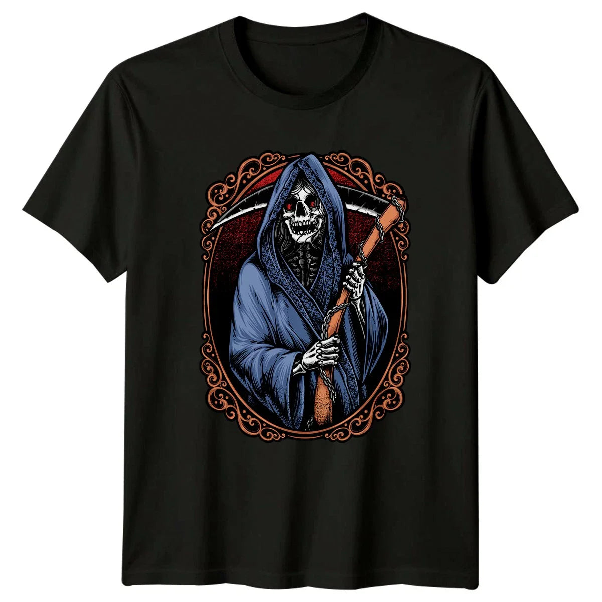 Grim Reaper Death Scythe T-Shirt Grim Reaper Gothic Dark Art Halloween Gift Unisex T-shirt, Sweatshirt, Hoodie, Long Sleeve Tee - T-Shirt, Sweatshirt, Hoodie