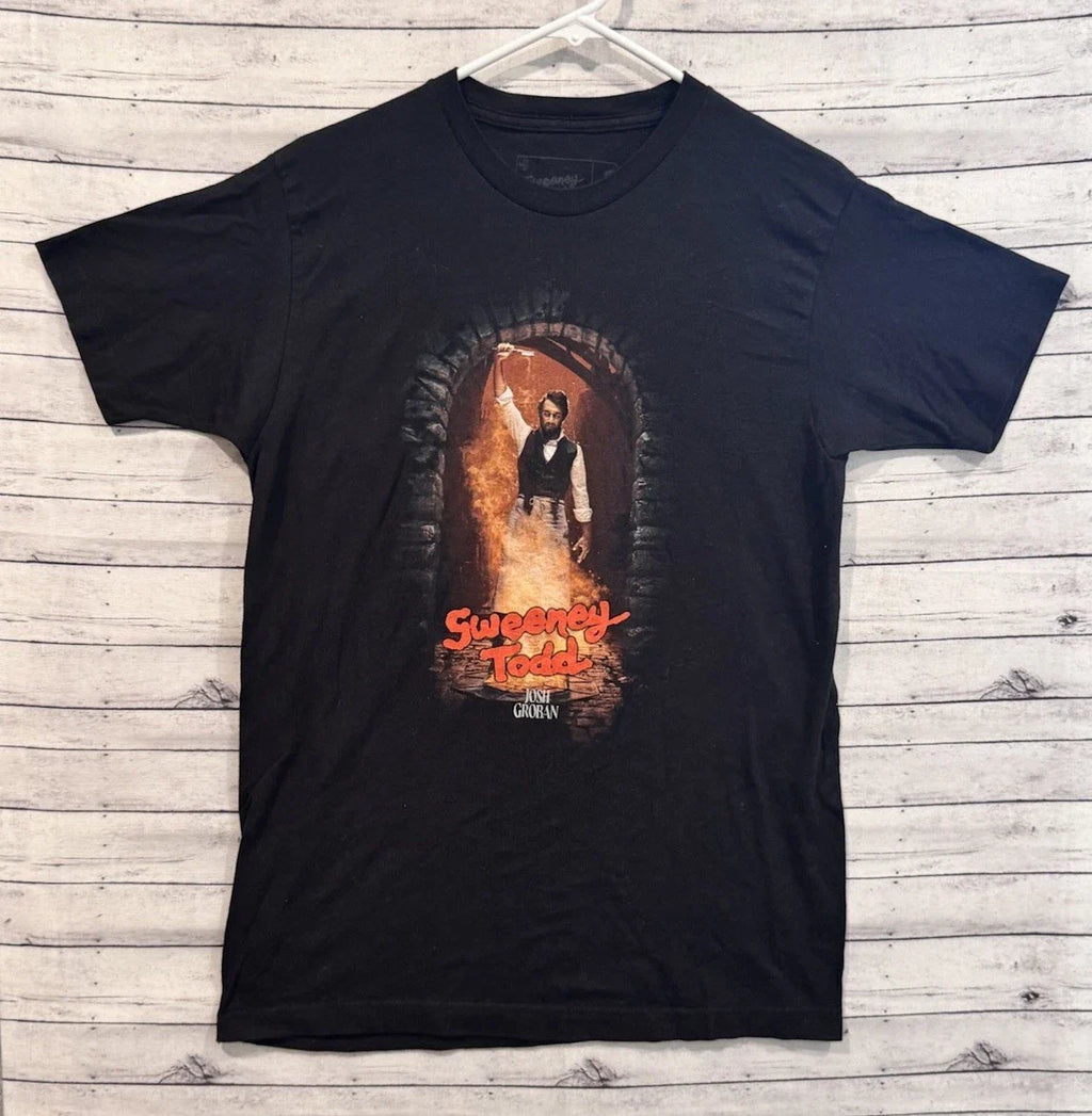 Sweeney Todd Josh Groban Creative Goods Shirt Sz M Black Broadway Demon Barber Unisex T-shirt, Sweatshirt, Hoodie, Long Sleeve Tee - T-Shirt, Sweatshirt, Hoodie