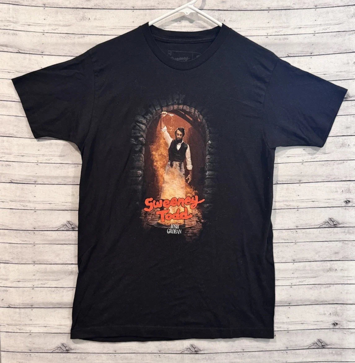 Sweeney Todd Josh Groban Creative Goods Shirt Sz M Black Broadway Demon Barber Unisex T-shirt, Sweatshirt, Hoodie, Long Sleeve Tee - T-Shirt, Sweatshirt, Hoodie