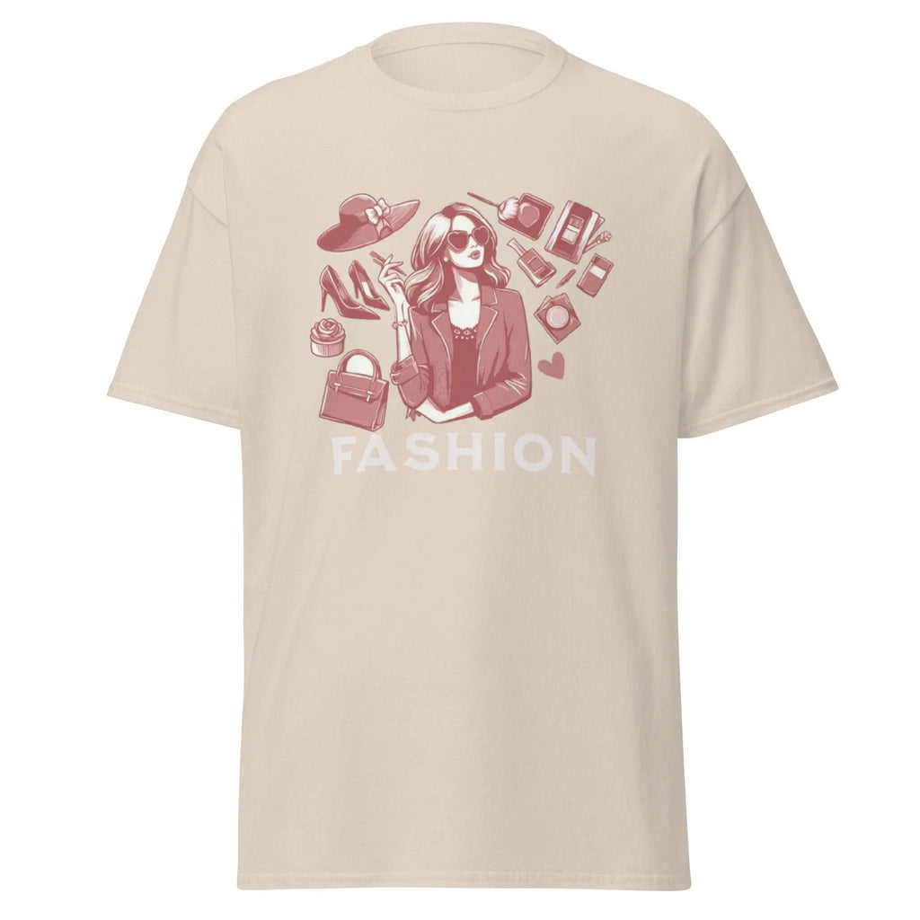 Fashion Girl Aesthetic Shirt, Pink Dusty Line Art Tee, Modern Style T-Shirt Unisex T-shirt, Sweatshirt, Hoodie, Long Sleeve Tee - T-Shirt, Sweatshirt, Hoodie
