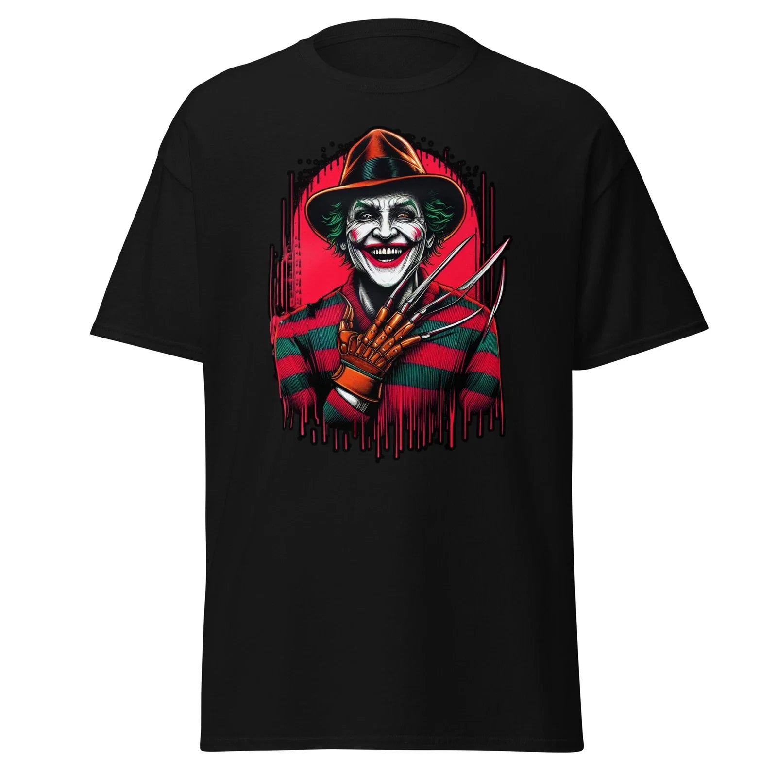 the joker as freddy krueger tshirt Unisex T-shirt, Sweatshirt, Hoodie, Long Sleeve Tee - T-Shirt, Sweatshirt, Hoodie