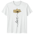 Love T-Shirt Minimalist Floral Nature Flower Birthday Gift For Him And Her Unisex T-shirt, Sweatshirt, Hoodie, Long Sleeve Tee - T-Shirt, Sweatshirt, Hoodie