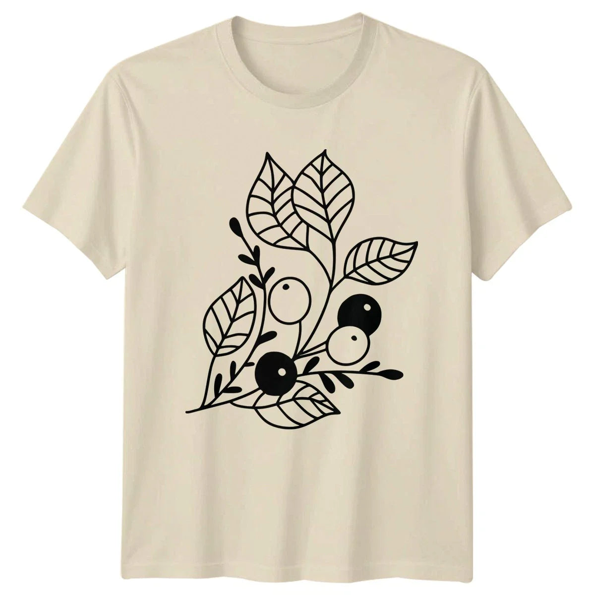 Minimalist Botanical Berry Foliage Line Womens T-Shirt Botanical Line Art Unisex T-shirt, Sweatshirt, Hoodie, Long Sleeve Tee - T-Shirt, Sweatshirt, Hoodie