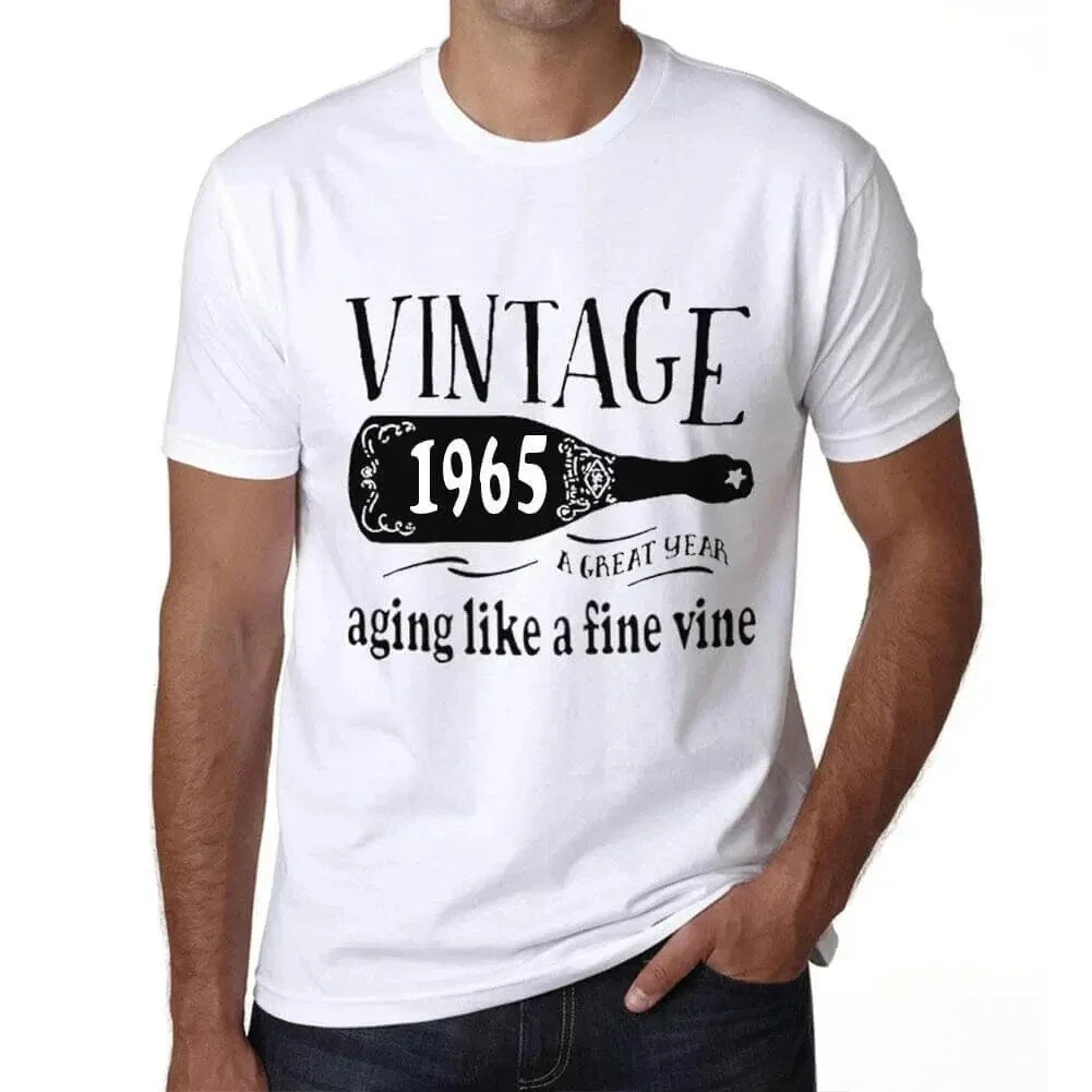 Men's Graphic T-Shirt Aging Like A Fine Wine 1965 59th Birthday Anniversary 59 Unisex T-shirt, Sweatshirt, Hoodie, Long Sleeve Tee - T-Shirt, Sweatshirt, Hoodie