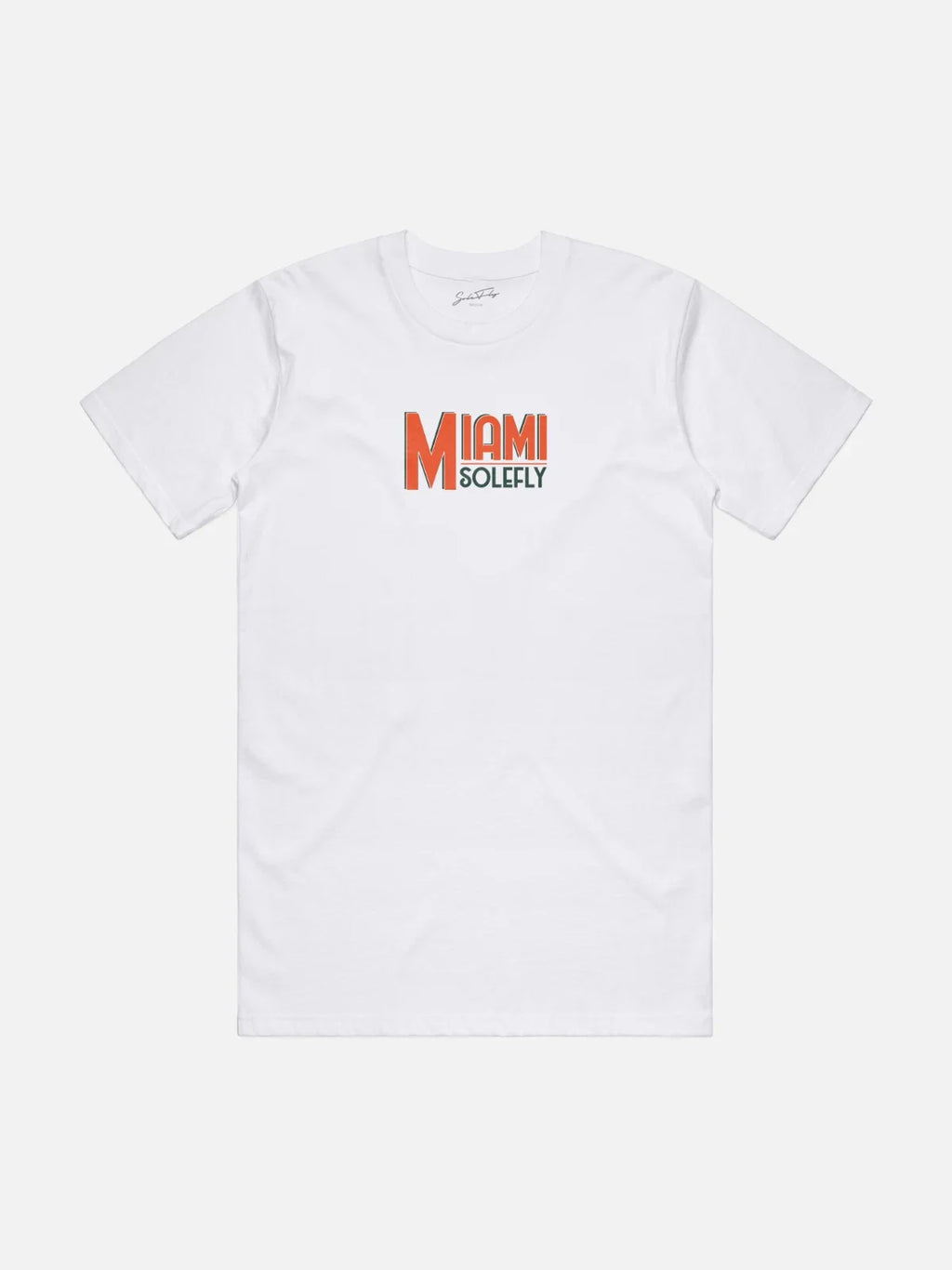 MEN'S SOLE FLY MIAMI 2001 NATIONAL CHAMPIONS TRIBUTE WHITE T-SHIRT GREEN ORANGE Unisex T-shirt, Sweatshirt, Hoodie, Long Sleeve Tee - T-Shirt, Sweatshirt, Hoodie