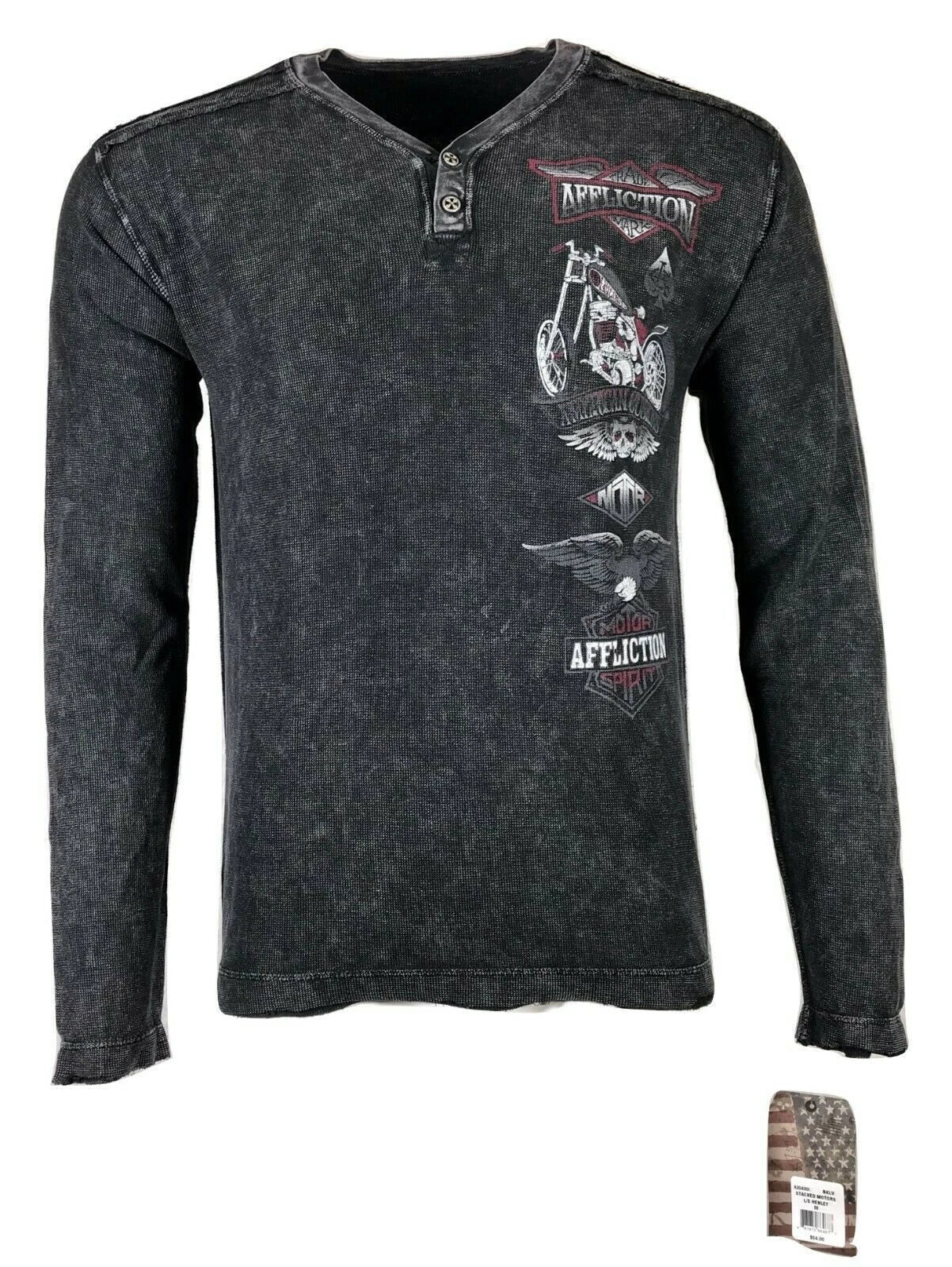 AFFLICTION Men's T-shirt STACKED MOTORS Biker Skull Cross MMA Unisex T-shirt, Sweatshirt, Hoodie, Long Sleeve Tee - T-Shirt, Sweatshirt, Hoodie