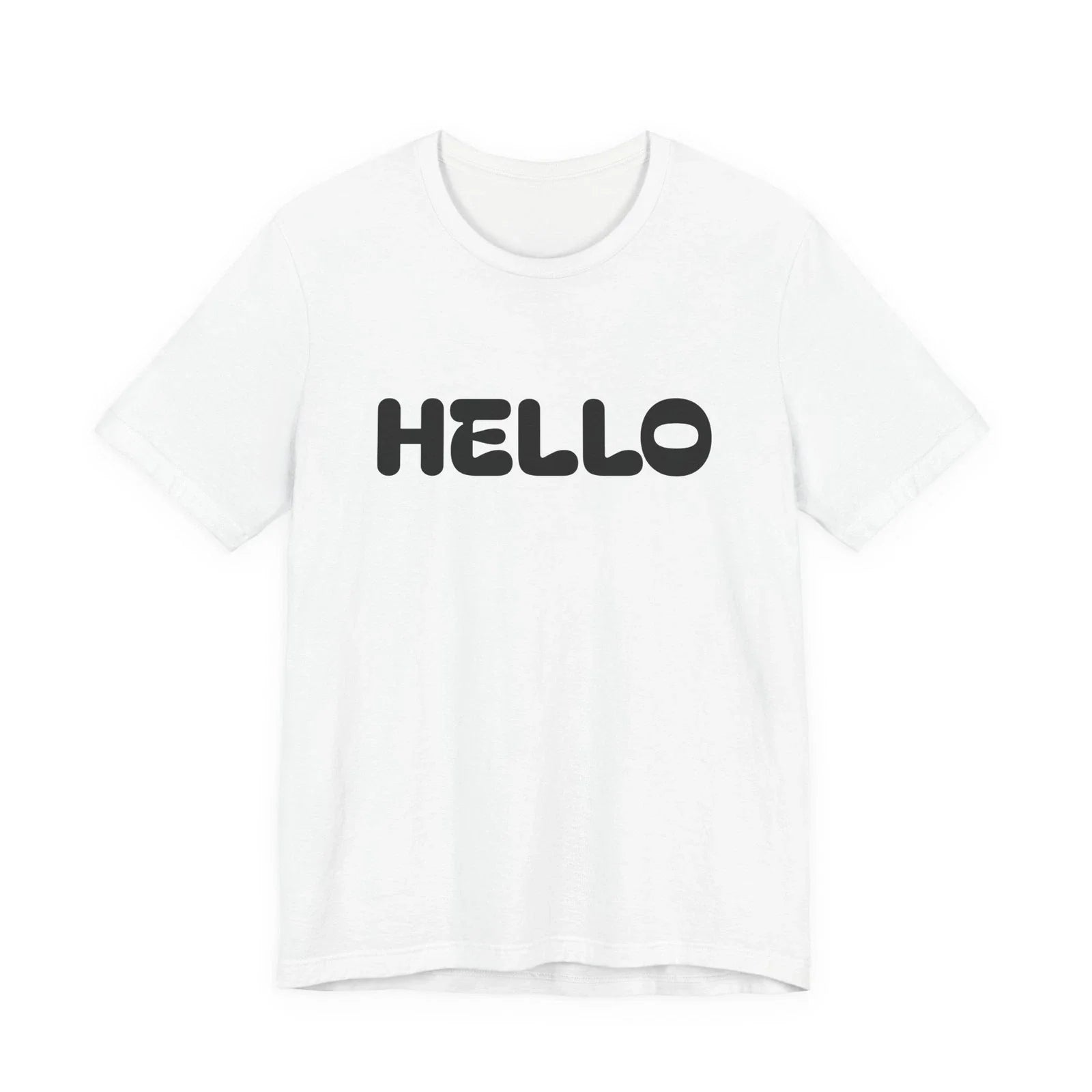 Hello  tee | simple shirt minimalist graphic Unisex T-shirt, Sweatshirt, Hoodie, Long Sleeve Tee - T-Shirt, Sweatshirt, Hoodie