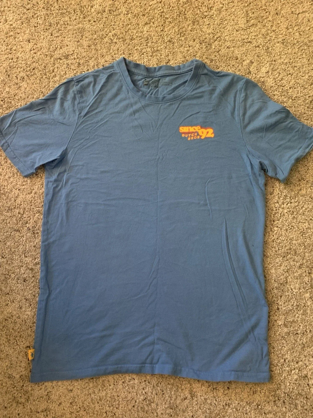 Dutch Bros Short Sleeve T-Shirt Men's Large Blue Simple Design Cotton Unisex T-shirt, Sweatshirt, Hoodie, Long Sleeve Tee - T-Shirt, Sweatshirt, Hoodie