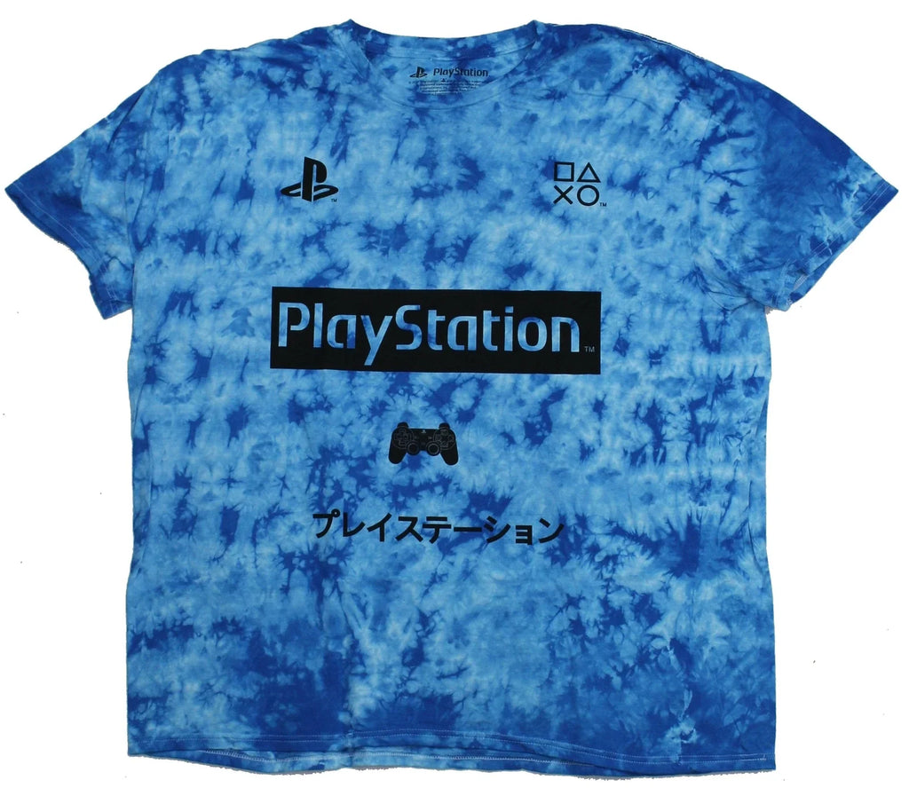 PlayStation Mens T-Shirt - Simple Logo And Symbol Kanji Image Unisex T-shirt, Sweatshirt, Hoodie, Long Sleeve Tee - T-Shirt, Sweatshirt, Hoodie