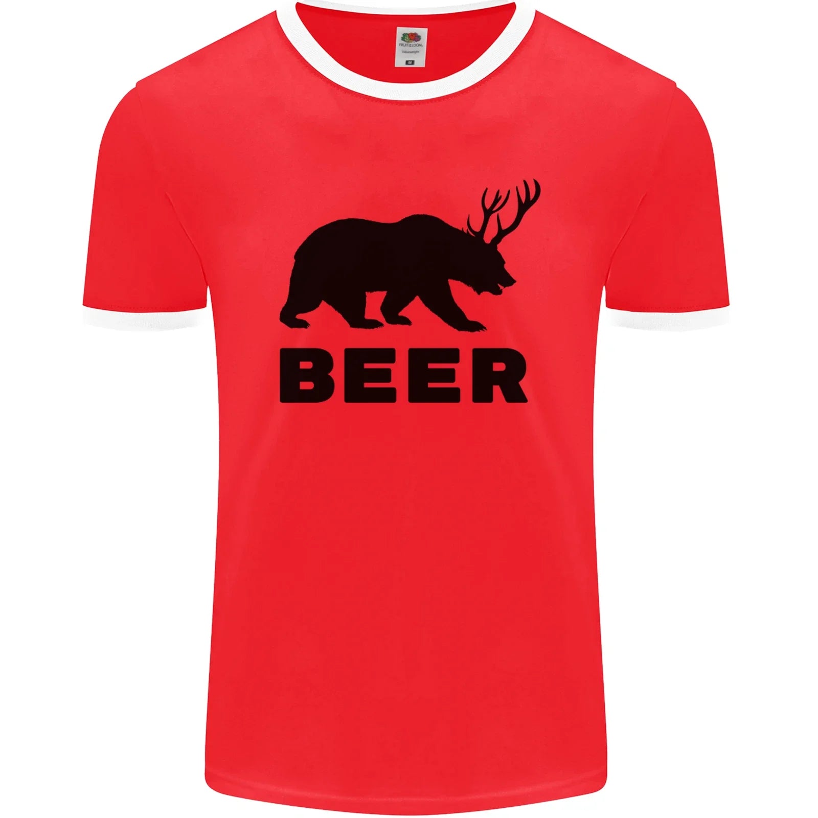 Beer Bear Funny Animal Alcohol Mens Ringer T-Shirt FotL Unisex T-shirt, Sweatshirt, Hoodie, Long Sleeve Tee - T-Shirt, Sweatshirt, Hoodie