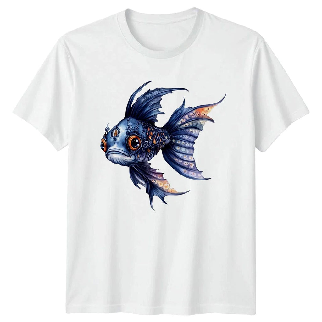 Dark Gothic Fish T-Shirt Aquatic Fantasy Gift For Him And Her Unisex T-shirt, Sweatshirt, Hoodie, Long Sleeve Tee - T-Shirt, Sweatshirt, Hoodie