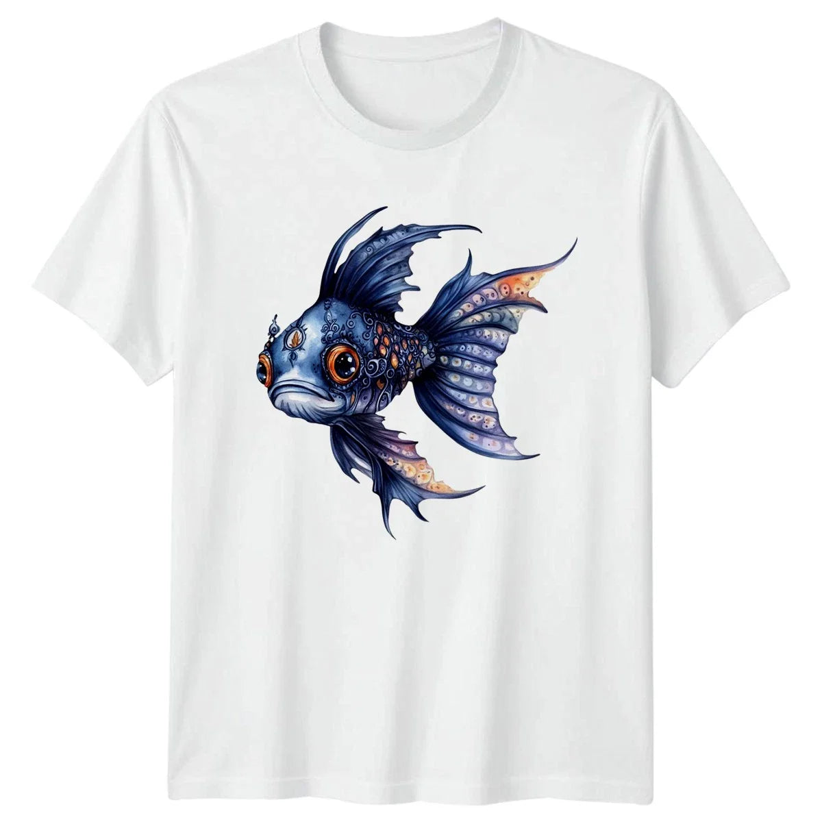 Dark Gothic Fish T-Shirt Aquatic Fantasy Gift For Him And Her Unisex T-shirt, Sweatshirt, Hoodie, Long Sleeve Tee - T-Shirt, Sweatshirt, Hoodie