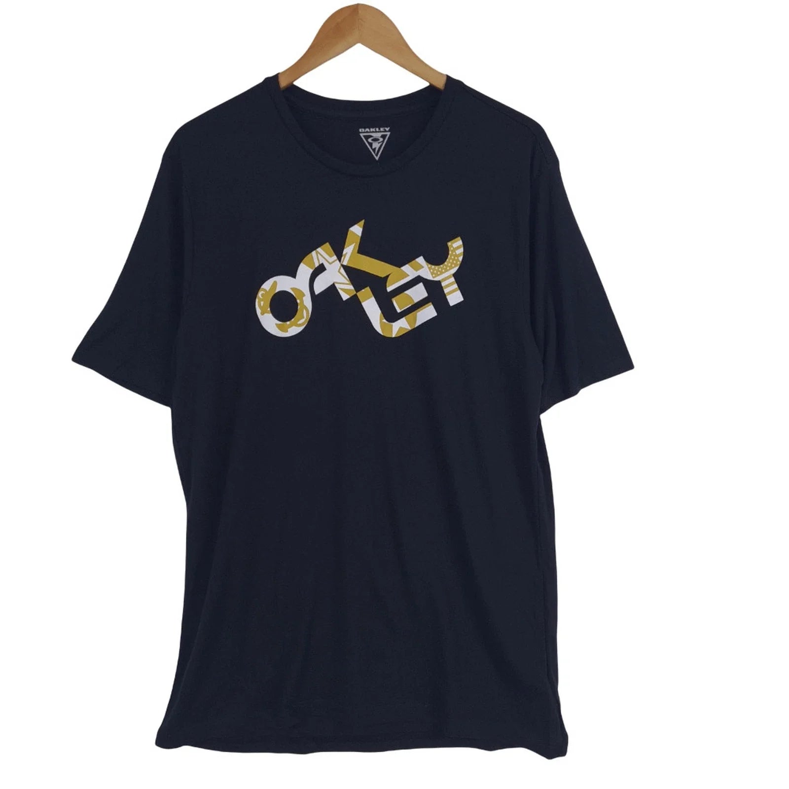 Oakley Mens T Shirt Black Cotton Heritage Xm1 Size L Unisex T-shirt, Sweatshirt, Hoodie, Long Sleeve Tee - T-Shirt, Sweatshirt, Hoodie