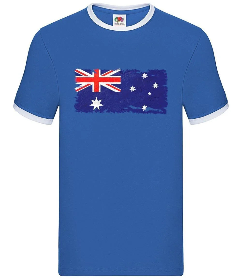 Australia Grunge Bandiera - Uomo Suoneria - Australiano Bandiere Canberra OZ Unisex T-shirt, Sweatshirt, Hoodie, Long Sleeve Tee - T-Shirt, Sweatshirt, Hoodie