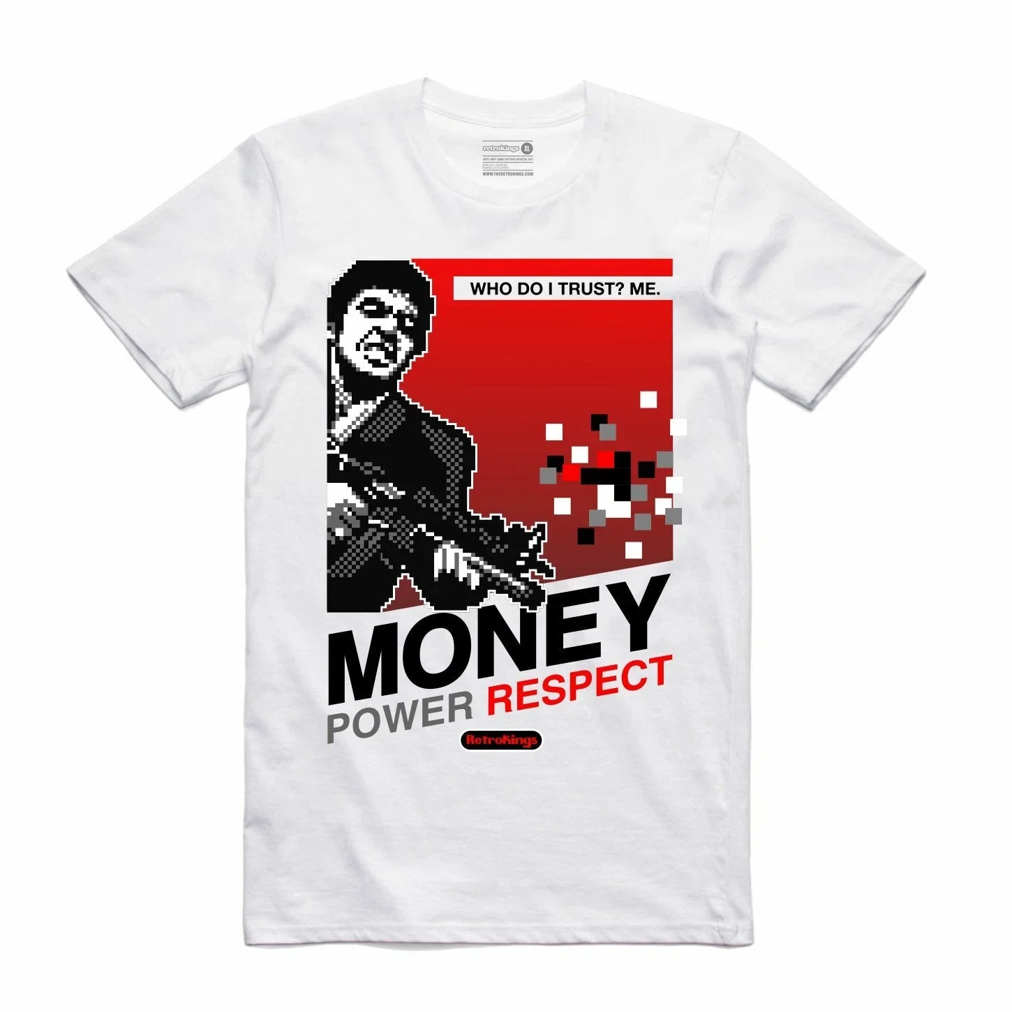 NEW Streetwear on Demand MONEY POWER SCARFACE WHITE Tee Shirt SMALL-3XLARGE Unisex T-shirt, Sweatshirt, Hoodie, Long Sleeve Tee - T-Shirt, Sweatshirt, Hoodie