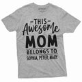 Personalized Mom Shirt Mother's Day Shirt For Mom Customizable Mom T-Shirt Unisex T-shirt, Sweatshirt, Hoodie, Long Sleeve Tee - T-Shirt, Sweatshirt, Hoodie