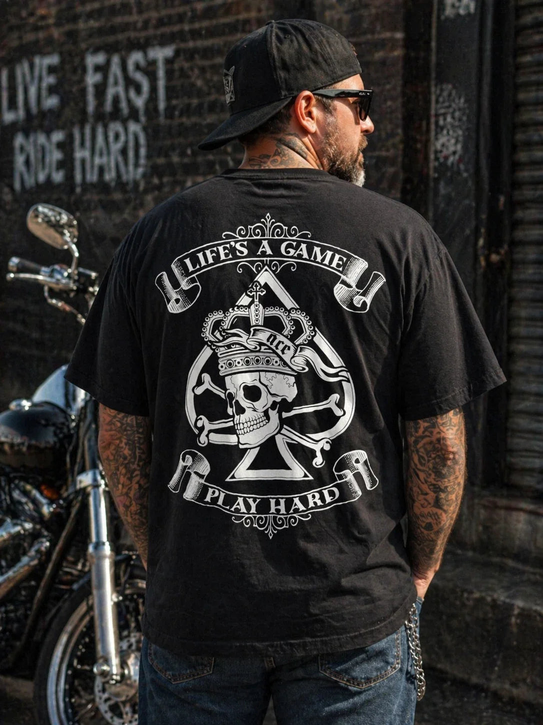 Thirty Single Graphic T Shirt 2X Black Skull Crown Lifes A Game Play Hard Gothic Unisex T-shirt, Sweatshirt, Hoodie, Long Sleeve Tee - T-Shirt, Sweatshirt, Hoodie