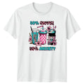 50% Coffee 50% Anxiety T-Shirt Pastel Goth Aesthetic Coffee Anxiety Birthday Unisex T-shirt, Sweatshirt, Hoodie, Long Sleeve Tee - T-Shirt, Sweatshirt, Hoodie