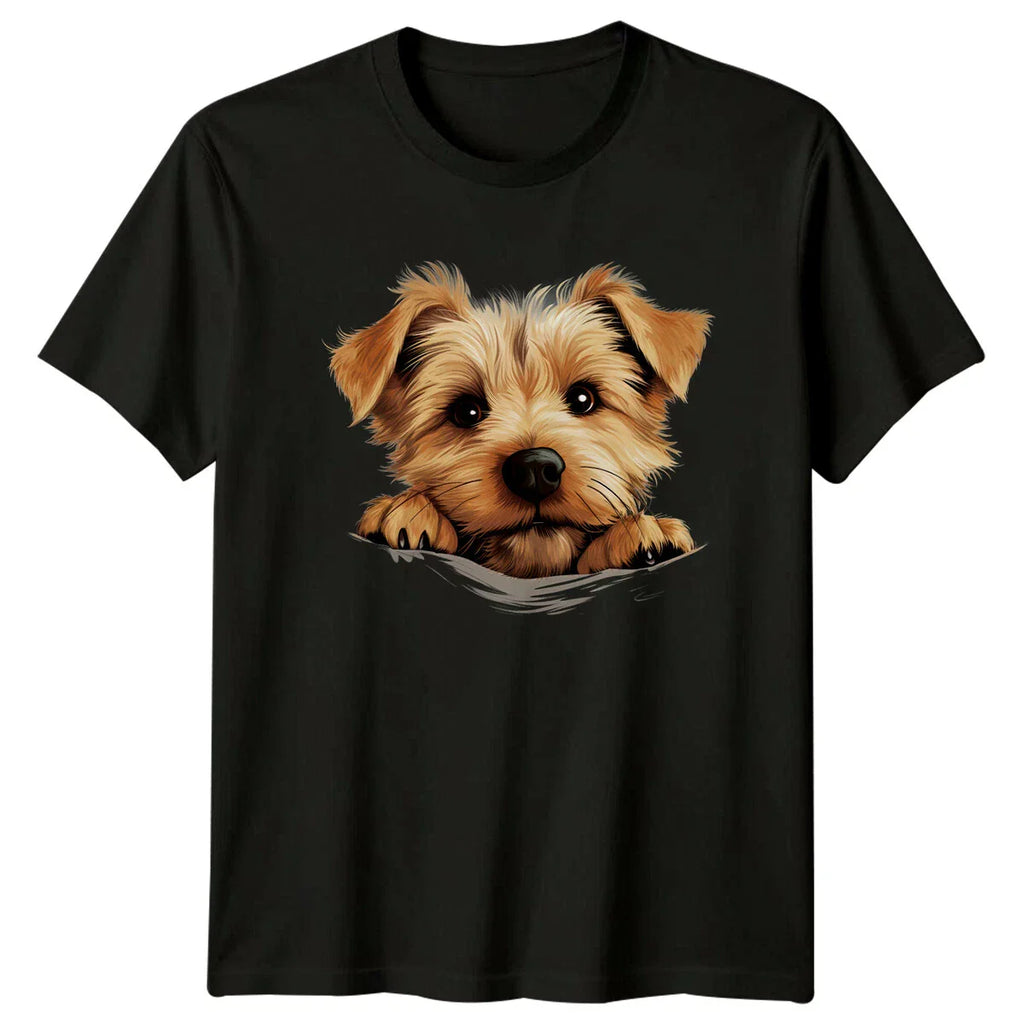 Cute Yorkshire Terrier Dog Peek-A-Boo Pet Lovers Graphic T-Shirt Unisex T-shirt, Sweatshirt, Hoodie, Long Sleeve Tee - T-Shirt, Sweatshirt, Hoodie