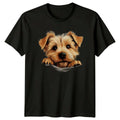 Cute Yorkshire Terrier Dog Peek-A-Boo Pet Lovers Graphic T-Shirt Unisex T-shirt, Sweatshirt, Hoodie, Long Sleeve Tee - T-Shirt, Sweatshirt, Hoodie