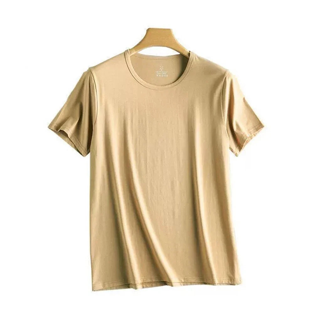 Mens Oversized Breathable Ice Silk T Shirts with Short Sleeves for Summer Unisex T-shirt, Sweatshirt, Hoodie, Long Sleeve Tee - T-Shirt, Sweatshirt, Hoodie