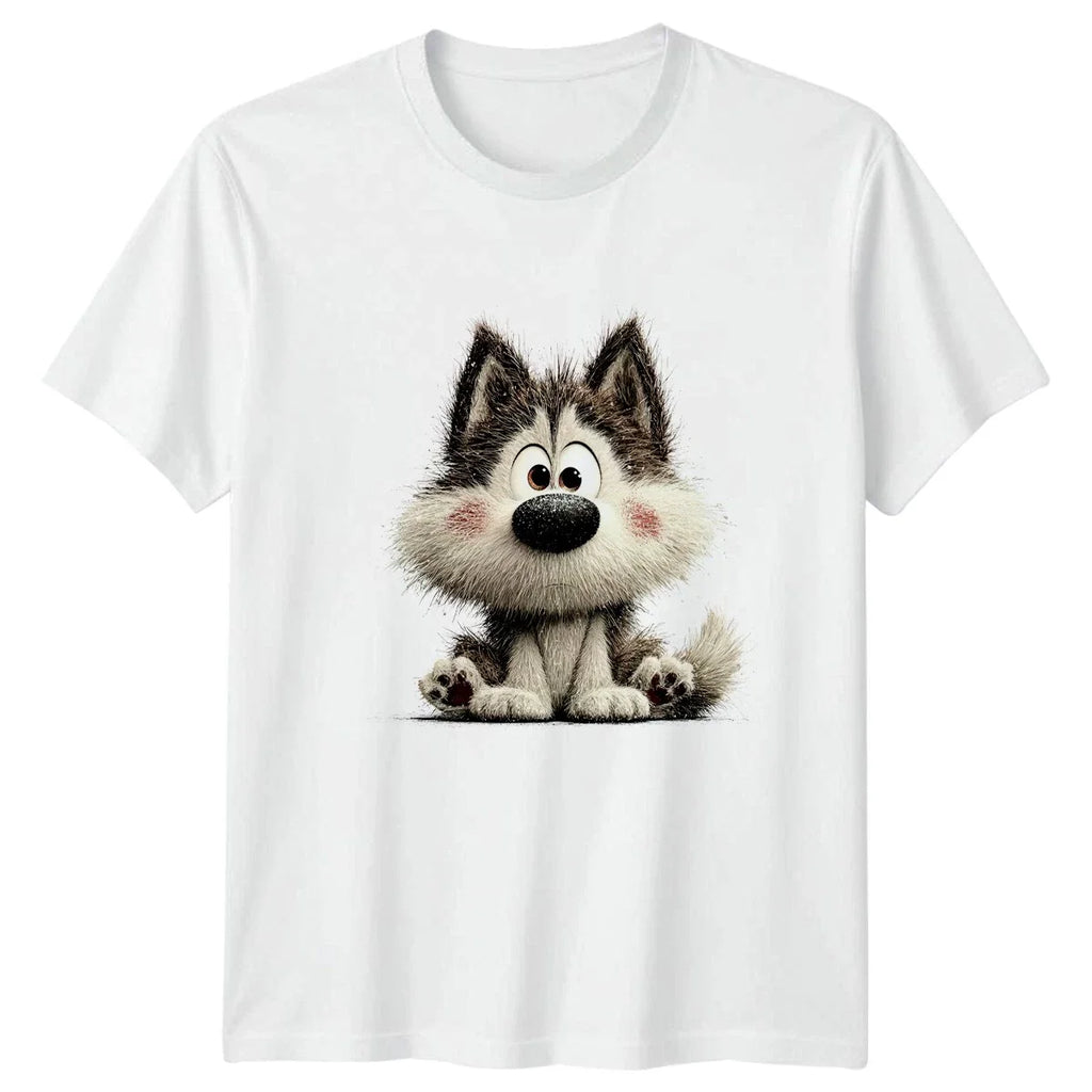 Cute Husky Puppy T-Shirt Siberian Husky Dog Birthday Gift For Him And Her Unisex T-shirt, Sweatshirt, Hoodie, Long Sleeve Tee - T-Shirt, Sweatshirt, Hoodie