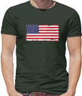 USA Grunge Style Flag - Mens T-Shirt - United States America Trump Biden Unisex T-shirt, Sweatshirt, Hoodie, Long Sleeve Tee - T-Shirt, Sweatshirt, Hoodie