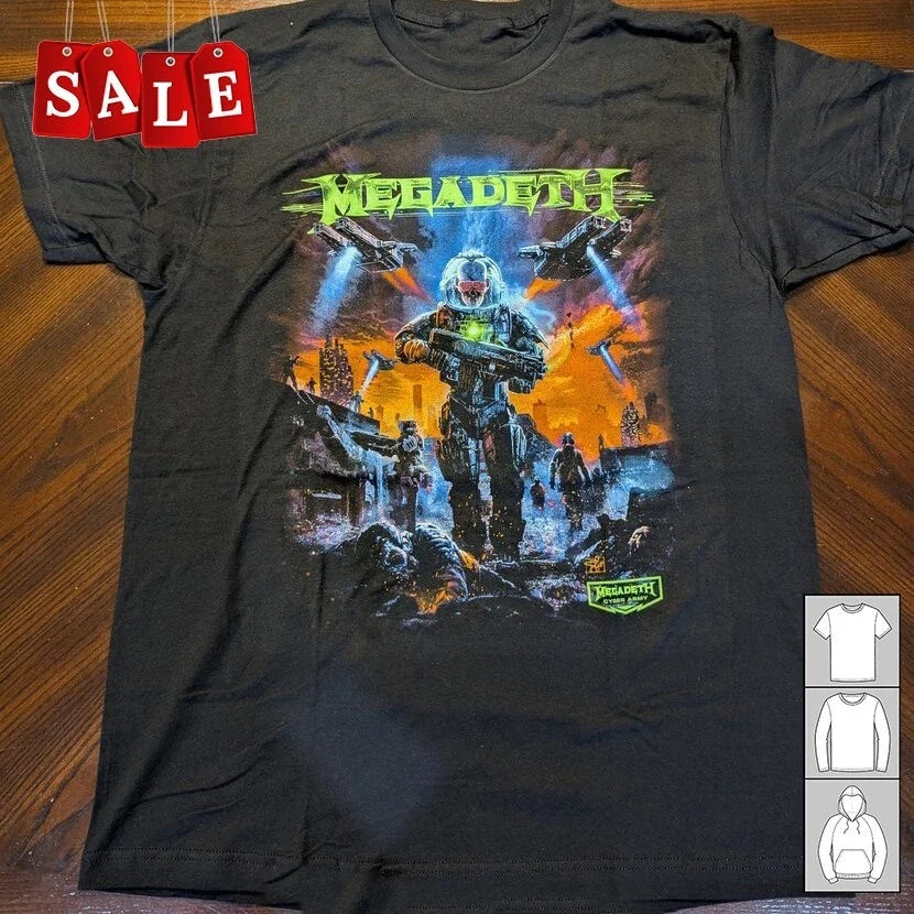 New Megadeth 2025 CyberArmy Gift For Fans Unisex S-5XL Shirt OS346 Unisex T-shirt, Sweatshirt, Hoodie, Long Sleeve Tee - T-Shirt, Sweatshirt, Hoodie