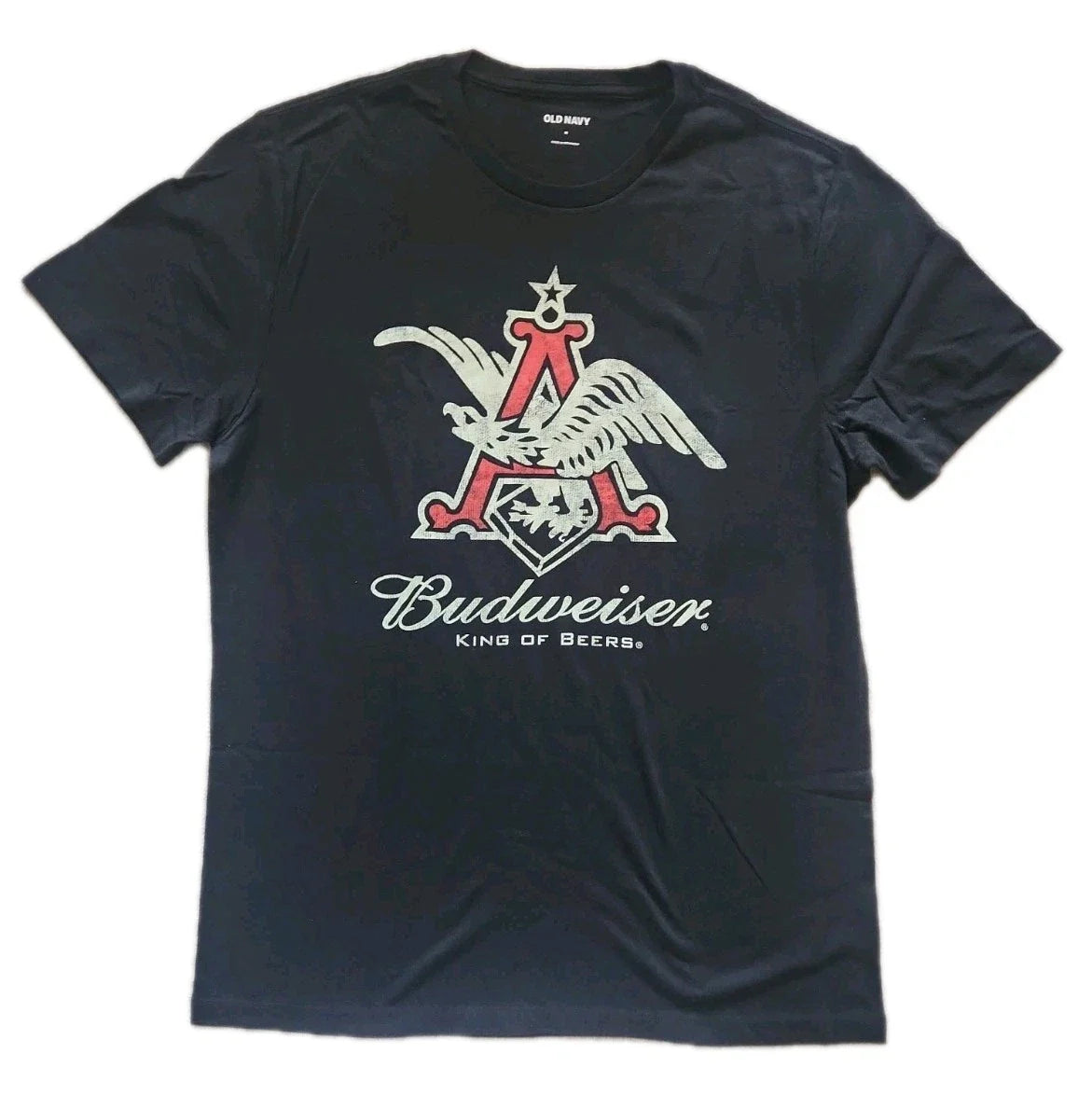 Budweiser Anheuser-Busch A Eagle Logo Mens Medium Black Cotton Beer T-Shirt Nee Unisex T-shirt, Sweatshirt, Hoodie, Long Sleeve Tee - T-Shirt, Sweatshirt, Hoodie