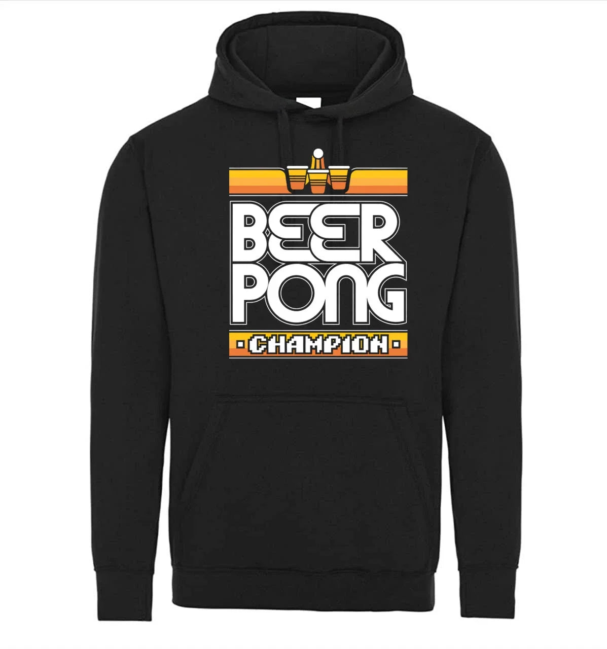Beer Pong Champion Gaming Style Funny Graphic Hoodie Sweater Unisex T-shirt, Sweatshirt, Hoodie, Long Sleeve Tee - T-Shirt, Sweatshirt, Hoodie