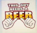 T-Shirts - Needs A Beer (A11476D) 11"x8.5" on White Unisex T-shirt, Sweatshirt, Hoodie, Long Sleeve Tee - T-Shirt, Sweatshirt, Hoodie