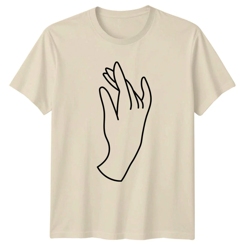 Hand Of Gentle Grace T-Shirt Minimalist Art Symbolism Birthday Gift Unisex T-shirt, Sweatshirt, Hoodie, Long Sleeve Tee - T-Shirt, Sweatshirt, Hoodie