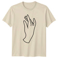 Hand Of Gentle Grace T-Shirt Minimalist Art Symbolism Birthday Gift Unisex T-shirt, Sweatshirt, Hoodie, Long Sleeve Tee - T-Shirt, Sweatshirt, Hoodie