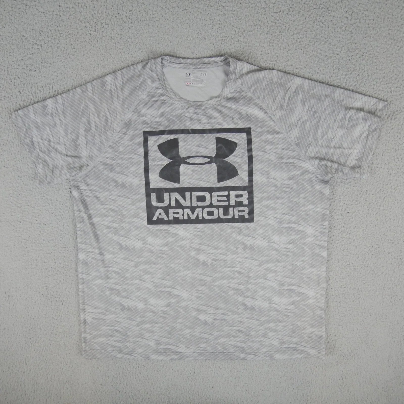 Under Armour Shirt Mens Large Gray Short Sleeve Crew Neck Pullover Heatgear Gym Unisex T-shirt, Sweatshirt, Hoodie, Long Sleeve Tee - T-Shirt, Sweatshirt, Hoodie