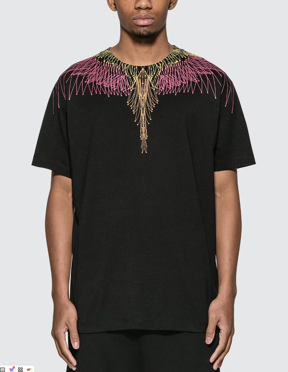 Marcelo Burlon County of Milan Geometric Black Bazier Wings t-shirt Unisex T-shirt, Sweatshirt, Hoodie, Long Sleeve Tee - T-Shirt, Sweatshirt, Hoodie
