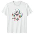 Cute Rainbow Ghost Kawaii Spooky T-Shirt Kawaii Spirit Halloween Unisex T-shirt, Sweatshirt, Hoodie, Long Sleeve Tee - T-Shirt, Sweatshirt, Hoodie
