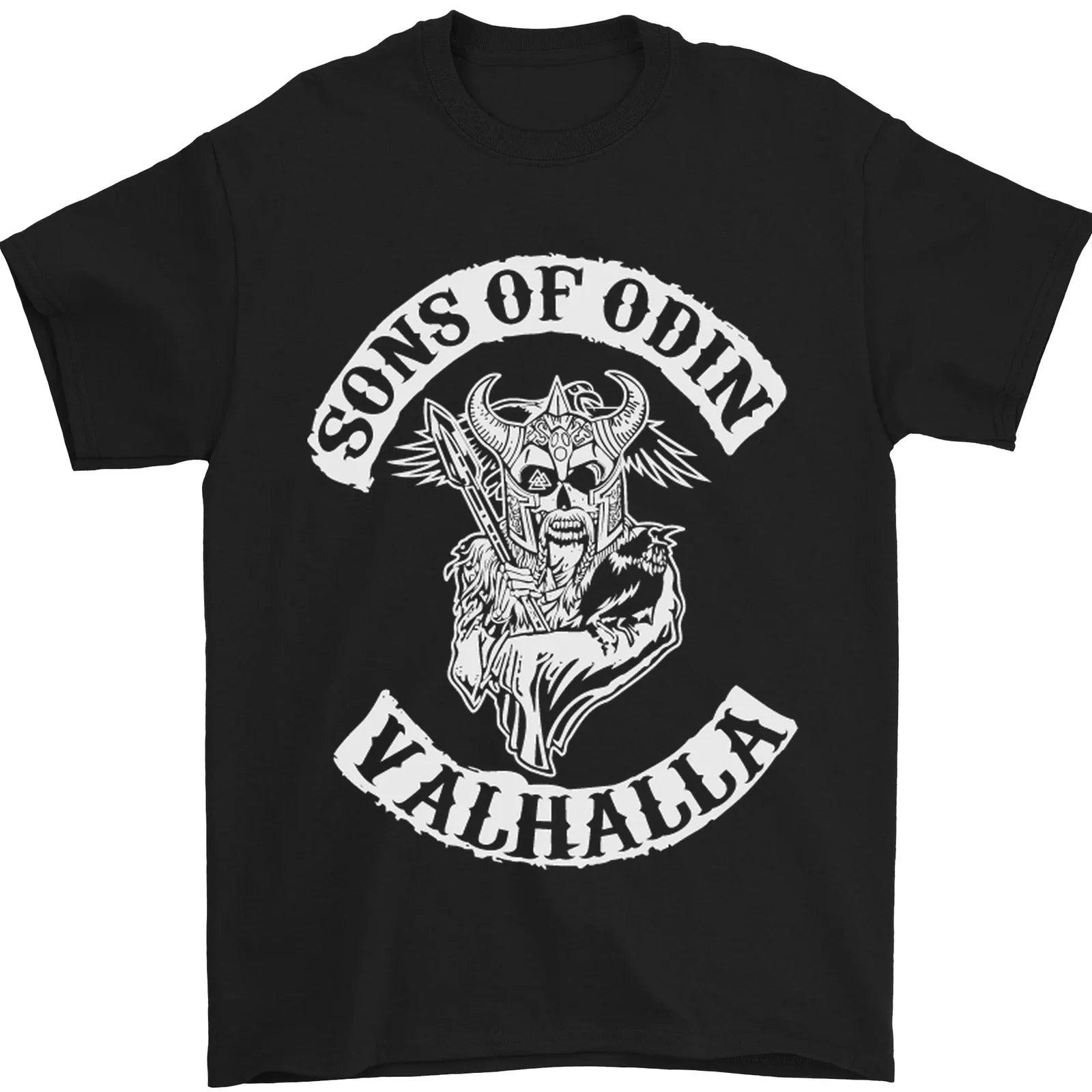Son of Odin Valhalla Viking Norse Mythology Mens T-Shirt 100% Cotton Unisex T-shirt, Sweatshirt, Hoodie, Long Sleeve Tee - T-Shirt, Sweatshirt, Hoodie