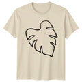 Tropical Leaf Minimalist Plant Lover T-Shirt Tropical Plants Nature Birthday Unisex T-shirt, Sweatshirt, Hoodie, Long Sleeve Tee - T-Shirt, Sweatshirt, Hoodie
